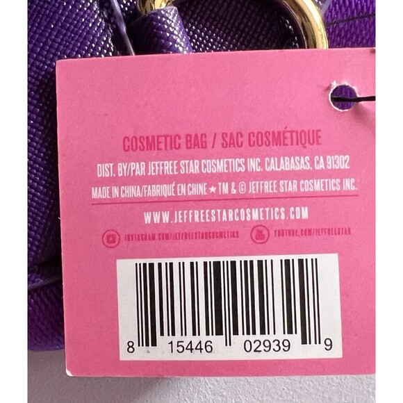 Jeffree Star Purple Waist Fanny Pack Cosmetic Bag Blood Lust Collection NWT - Picture 13 of 16